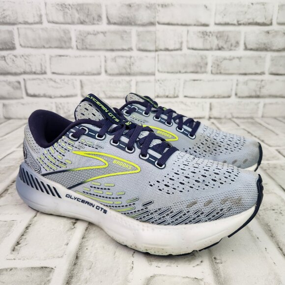 Brooks Glycerin GTS 20 Women's Sz 9 B Light Blue Athletic Running Train Sneakers - Picture 1 of 10
